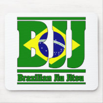 BJJ Brazilian Jiu Jitsu Flag MMA Mouse Mats