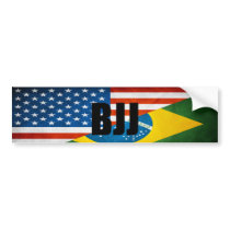 BJJ Flags Bumper Sticker