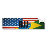 BJJ Flags Bumper Sticker bumper stickers