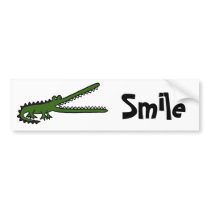 BL- Crocodile Smile Bumper Sticker