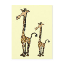 BL- Whimsical Giraffes Postcard