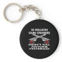Black 10 Million Gun Owners Kill keychains