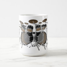 Black 10 Piece Drum Kit - Coffee Mug