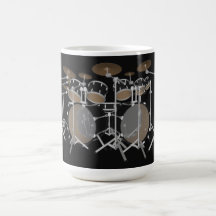 Black 10 Piece Drum Kit - Coffee Mug
