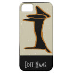 Black Abstract Dachshund iPhone 5 Case