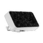 Black Abstract Pattern. iPod Speaker