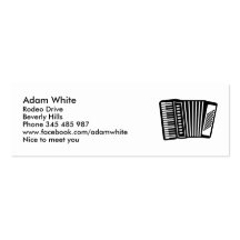 Black Accordion Business Card Templates