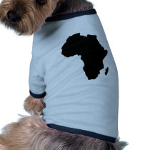 black africa shape doggie shirt