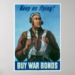 Black Airman Keep Us Flying! Posters