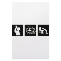 black alcohol picture icon customized stationery