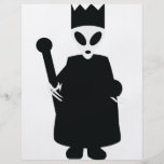 black alien king icon personalized flyer