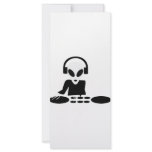 black alien turn tables dj icon rack cards