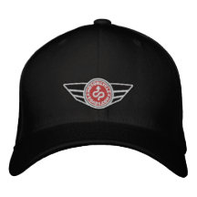 Black all-cap with red embroidered MCR logo Embroidered Hats