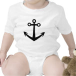black anchor icon t shirt