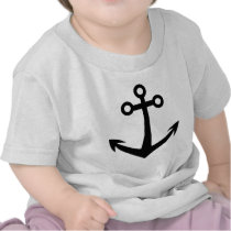 black anchor icon t-shirts