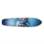 Black and Blue Abstract Custom Skate Board