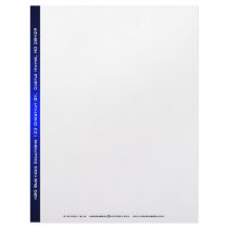 Black and Blue Business Letterhead