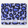 Black and Blue Leopard Print Pattern. Mouse Pads