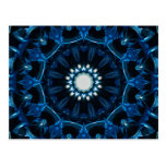 Black and Blue lined ribbons Post Card