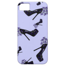 Black and Blue Stilettos iPhone 5 Cases