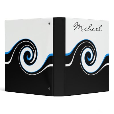 Blue Black Swirls