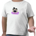 Black And Brown Cat With Pale Purple Tie In A Bed t-shirts