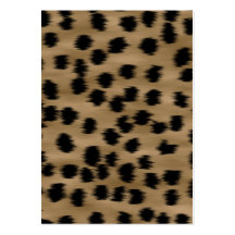 Black and Brown Cheetah Print Pattern. Business Card Templates