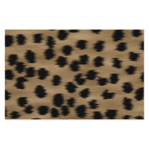 Black and Brown Cheetah Print Pattern. Custom Stationery