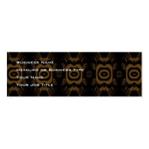 Black and Brown Floral Pattern Design. Business Card Template