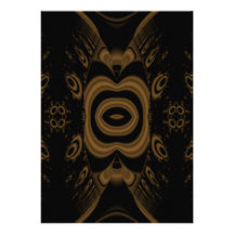 Black and Brown Floral Pattern Design. Personalized Announcements