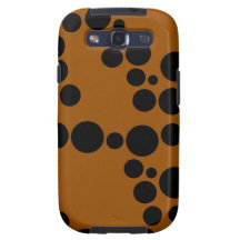 Black and Brown Striped Pattern Galaxy SIII Cover