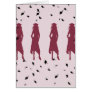 black and burgundy grad girls greeting cards