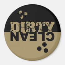 Black and Gold Dishwasher Magnet magnets