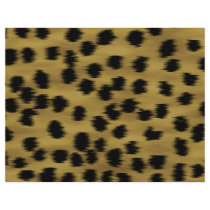 Black and Golden Brown Cheetah Print Pattern. Flyers