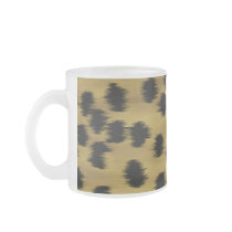 Black and Golden Brown Cheetah Print Pattern. Coffee Mug