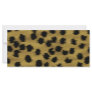 Black and Golden Brown Cheetah Print Pattern. Full Colour Rack Card