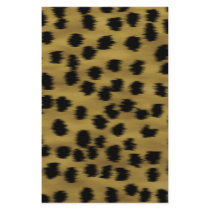 Black and Golden Brown Cheetah Print Pattern. Stationery Paper