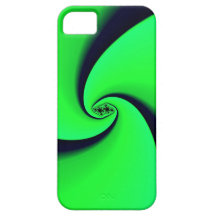 Black and Green Fractal iPhone 5 Case