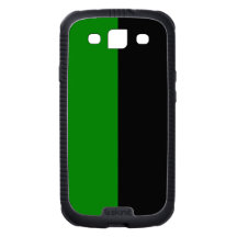 Black and Green Split Color Scheme Galaxy SIII Covers