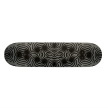 Black and Grey Abstract Skateboard