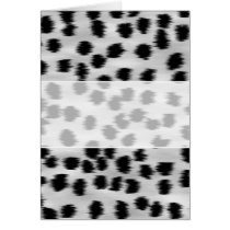 Black and Grey Cheetah Print Pattern. Cards