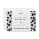 Black and Grey Cheetah Print Pattern. Announcements