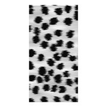 Black and Grey Cheetah Print Pattern. Customized Photo Card