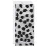 Black and Grey Cheetah Print Pattern. Full Colour Rack Card