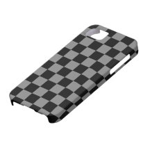 Black and Grey Chequerboard Design