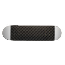 Black and Grey Quatrefoil Pattern Skate Deck