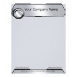 Black and Grey Rearview Mirror on Grey Background Personalized Letterhead