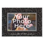 Black and Grey Swirl Elegant Photo Border w/Text photography