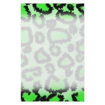 Black and Lime Green Leopard Print Pattern.