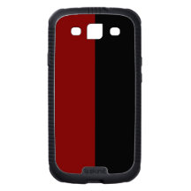 Black and Maroon Split Color. Galaxy S3 Case